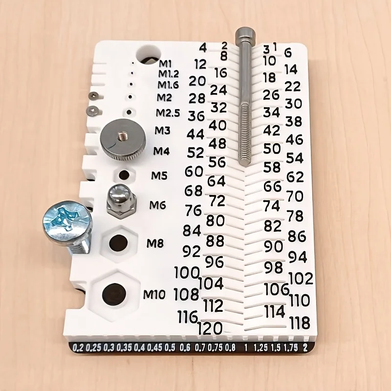 "1pc M1-M10 Bolt & Screw Measuring Tool, Portable Workshop Gauge, Ideal Gift for Men, Handy Desk Helper"
"1pc M1-M10 Bolt & Screw Measuring Tool, Portable Workshop Gauge, Ideal Gift for Men, Handy Desk Helper"