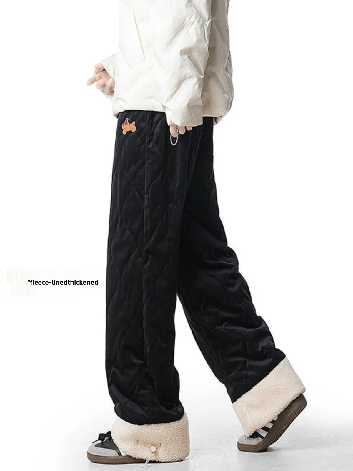 Warm Fce Lined Casual Cotton Pants Men's Winter Straight Leg Trousers Outdoor Wear Gourd Pattern Couple's Thermal Leisure ...
Warm Fce Lined Casual Cotton Pants Men's Winter Straight Leg Trousers Outdoor Wear Gourd Pattern Couple's Thermal Leisure ...