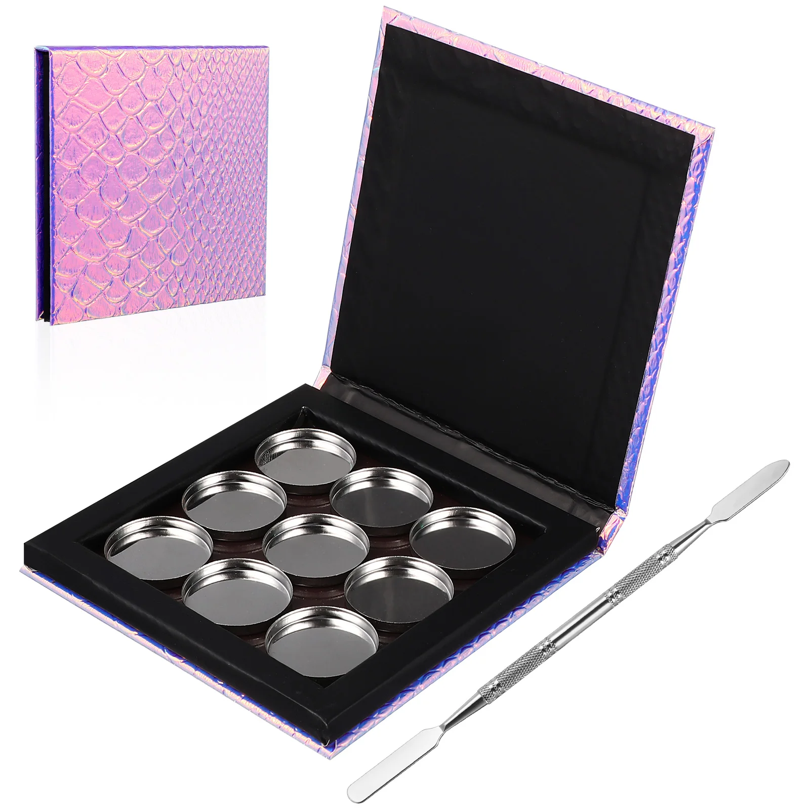 Magnetic Palette Empty Small Large Eyeshadow Board Blush Powder Trays Stainless Steel Spatula Travel Daily Use Cosmetics
Magnetic Palette Empty Small Large Eyeshadow Board Blush Powder Trays Stainless Steel Spatula Travel Daily Use Cosmetics