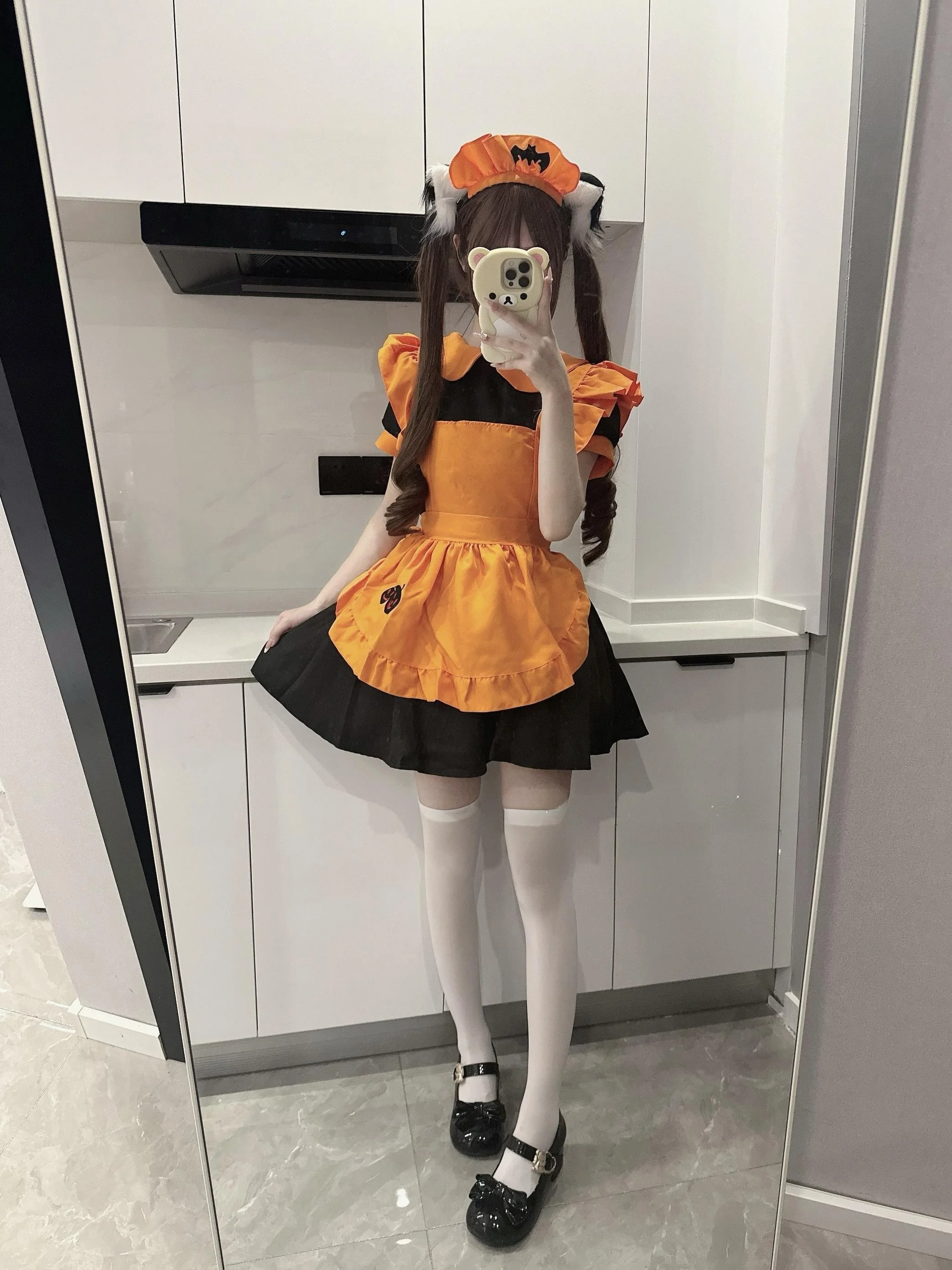 Miaowpie Halloween Pumpkin Maid Costume Cute Witch Lolita Dress Princess Style Bicolored Skirt Short Sleeve Zipper Back
Miaowpie Halloween Pumpkin Maid Costume Cute Witch Lolita Dress Princess Style Bicolored Skirt Short Sleeve Zipper Back