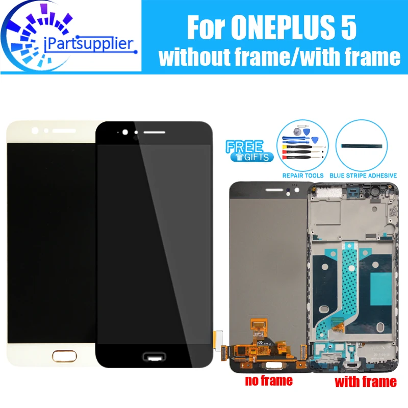 5.5 inch ONEPLUS 5 LCD Display Digitizer + Frame 100% Original 10 Touch LCD Screen for ONEPLUS 5 inch Replacement
5.5 inch ONEPLUS 5 LCD Display Digitizer + Frame 100% Original 10 Touch LCD Screen for ONEPLUS 5 inch Replacement