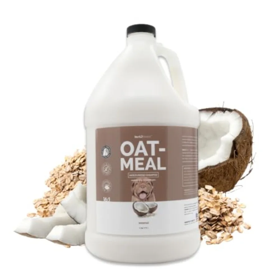 Oatmeal Dog Shampoo, 1 Gallon - Natural Colloidal Oatmeal, Natural Ingredients, Calms Dry Itchy Irritated Skin, Moisturizes and
Oatmeal Dog Shampoo, 1 Gallon - Natural Colloidal Oatmeal, Natural Ingredients, Calms Dry Itchy Irritated Skin, Moisturizes and
