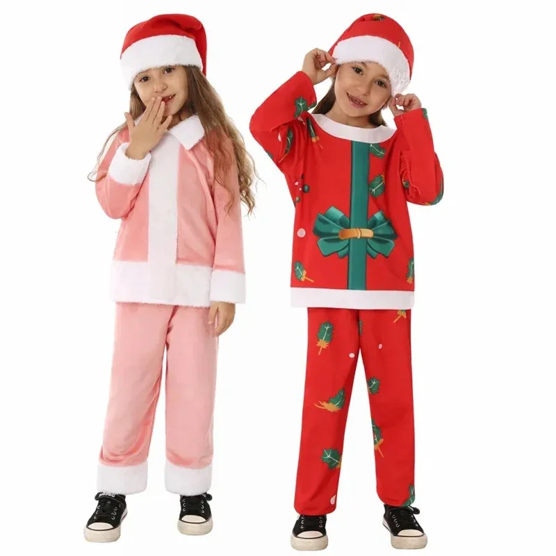 2024 Cute Christmas Costume For Kids New Year Party Funny Santa Pajamas Christmas Hat Outfit for Sisters Girls Xmas Fancy Dress
2024 Cute Christmas Costume For Kids New Year Party Funny Santa Pajamas Christmas Hat Outfit for Sisters Girls Xmas Fancy Dress