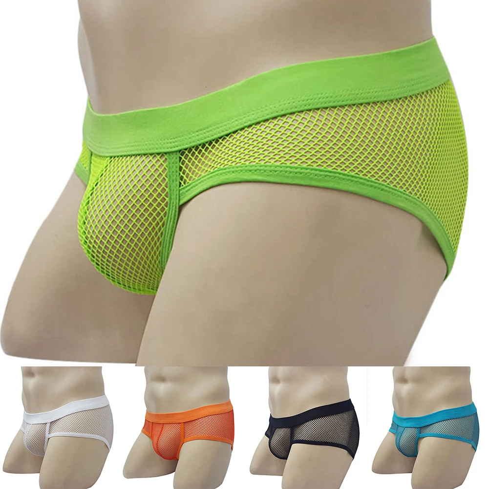 High Quality Sexy Mens Sheer Mesh See-through Breathable Youth Bikini Briefs Comfy Underwear See-Through Underpants Green
High Quality Sexy Mens Sheer Mesh See-through Breathable Youth Bikini Briefs Comfy Underwear See-Through Underpants Green