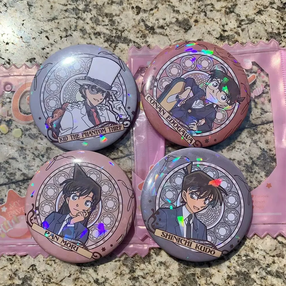 2pcs/set Anime Detective Conan Kudo Shinichi Mouri Ran Enamel Pin Cartoon Metal Brooch Badges Lapel on Backpack Props
2pcs/set Anime Detective Conan Kudo Shinichi Mouri Ran Enamel Pin Cartoon Metal Brooch Badges Lapel on Backpack Props