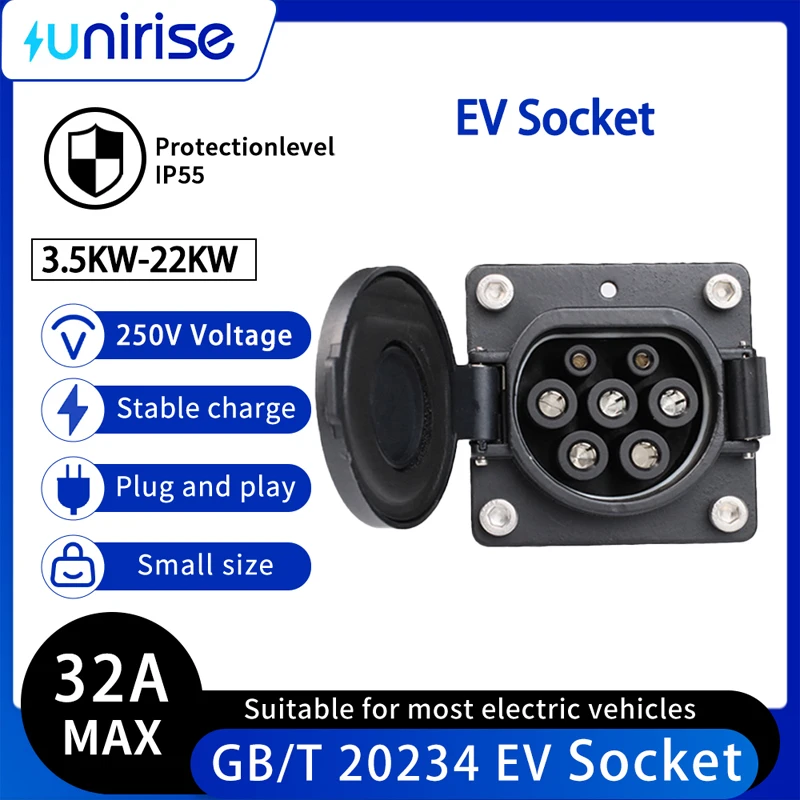 GBT электромобиль, новая энергия, национальный стандарт, розетка переменного тока 3,5 кВт, 22 кВт, 16 А, 32 А, используется для китайского автомобильного розетки
GBT электромобиль, новая энергия, национальный стандарт, розетка переменного тока 3,5 кВт, 22 кВт, 16 А, 32 А, используется для китайского автомобильного розетки