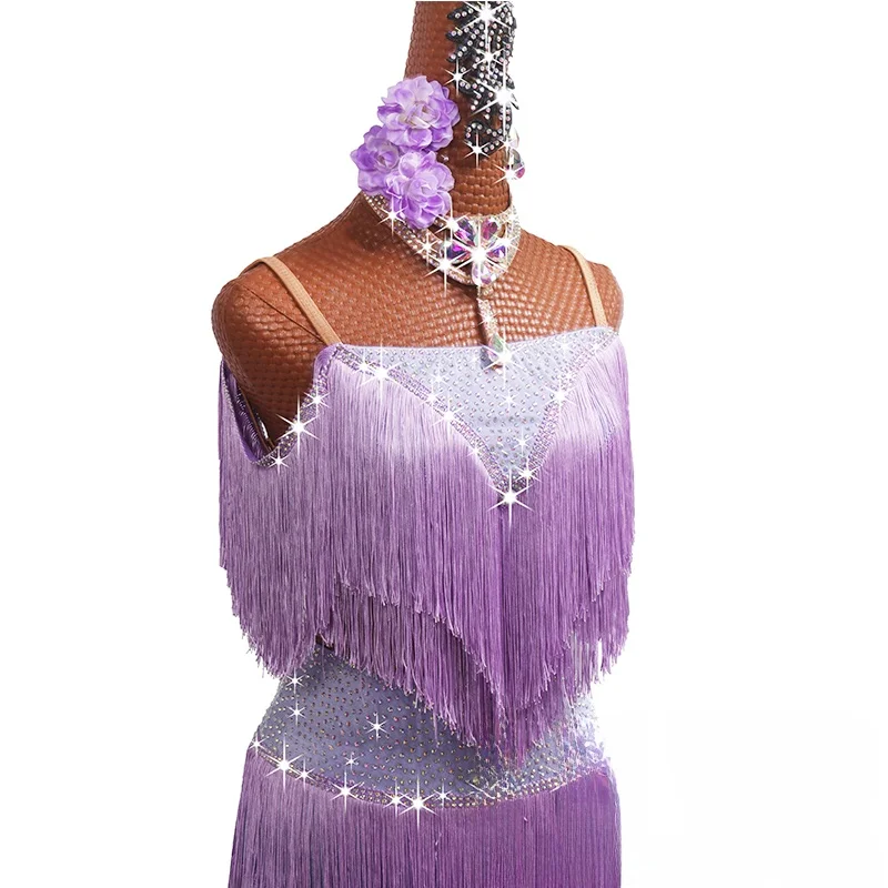 Lilaar Women's Latin Dance Cetition Performance Skirt Long Leg Pants Tassel Fla Diamond Separate Dance Skirt Purple
Lilaar Women's Latin Dance Cetition Performance Skirt Long Leg Pants Tassel Fla Diamond Separate Dance Skirt Purple
