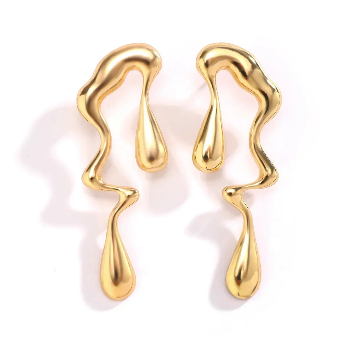 Irregular Water Drop Earrings For Women 2023 Metal Style Eardrop Girls Gift With Exquisite Gift Box
Irregular Water Drop Earrings For Women 2023 Metal Style Eardrop Girls Gift With Exquisite Gift Box