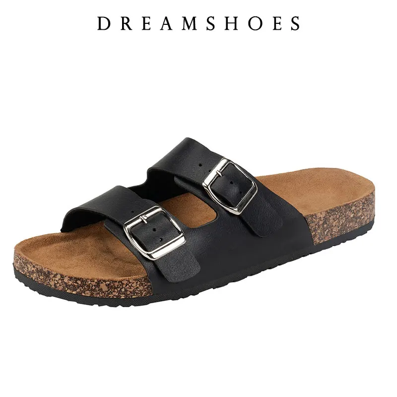 New PU Leather Cork Flip-flops Male Couple Retro Summer Wear Muller Slippers Fashion Casual Beach Sandals
New PU Leather Cork Flip-flops Male Couple Retro Summer Wear Muller Slippers Fashion Casual Beach Sandals