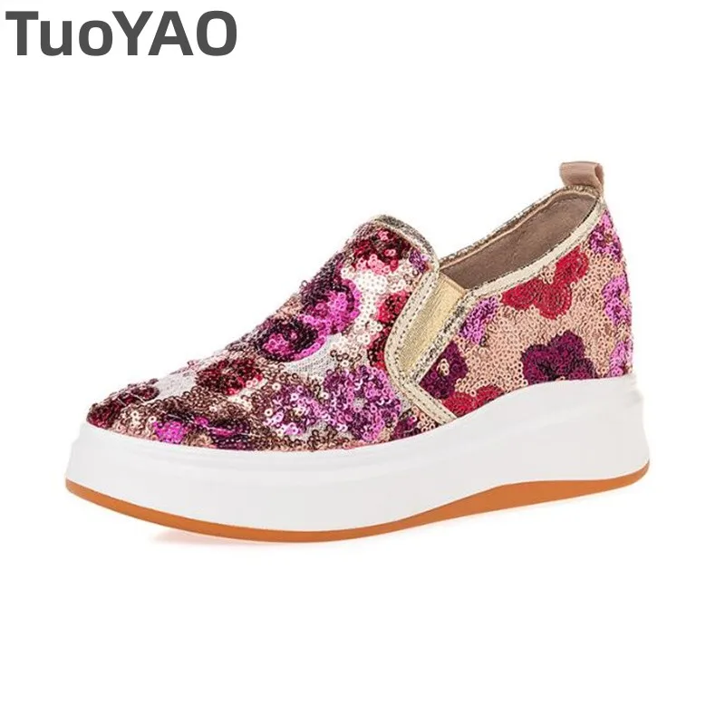 7cm Synthetic Platform Wedge Summer Fashion Air Mesh Chunky Sneaker Flats Bling Leather Comfy High Brand Casual 2024 Shoes
7cm Synthetic Platform Wedge Summer Fashion Air Mesh Chunky Sneaker Flats Bling Leather Comfy High Brand Casual 2024 Shoes