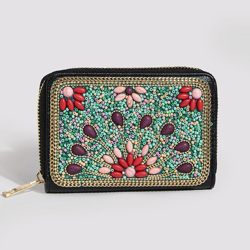 Bohemian Style Coin Pouch for Women Luxury Mini Beading Purse Butterfly Flowers Zipper Card Bag Cute Stone Sqaure Wallet Cartera
Bohemian Style Coin Pouch for Women Luxury Mini Beading Purse Butterfly Flowers Zipper Card Bag Cute Stone Sqaure Wallet Cartera