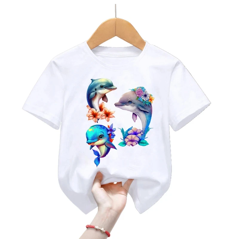 World Of Whales Graphic Print T Shirt Girls/Boys Harajuku Kawaii Kids Clothes Dolphin Tshirt Summer Short Sleeve T-Shirt
World Of Whales Graphic Print T Shirt Girls/Boys Harajuku Kawaii Kids Clothes Dolphin Tshirt Summer Short Sleeve T-Shirt