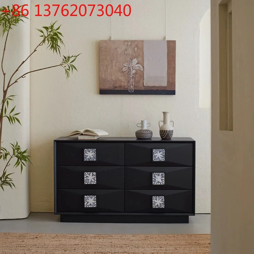 Medieval solid wood six-chest cabinet Fritillary parquet bedroom bedside
Medieval solid wood six-chest cabinet Fritillary parquet bedroom bedside