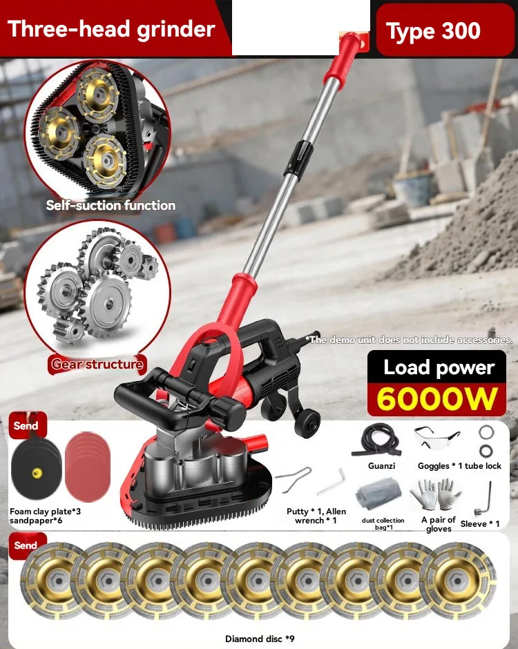 6000w 220v Polishing Machine Brushless Cement Floor Grinder High Power Epoxy Floor Floor Grinder Three Head Polishing Machine
6000w 220v Polishing Machine Brushless Cement Floor Grinder High Power Epoxy Floor Floor Grinder Three Head Polishing Machine