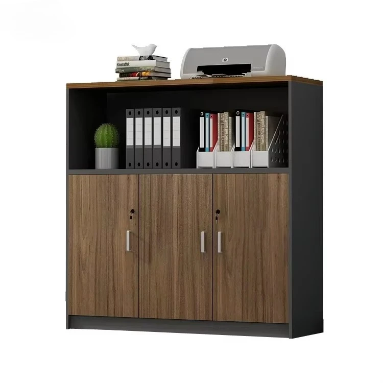 Modern Wooden Office Cabinet with Lockable Doors and Printer Shelf for Document Organization
Modern Wooden Office Cabinet with Lockable Doors and Printer Shelf for Document Organization