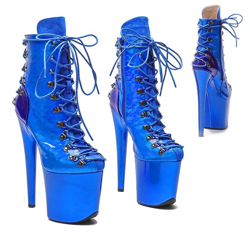 Leecabe Holo Blue 20CM/8inches Pole dancing shoes High Heel platform Boots closed toe Pole Dance boots
Leecabe Holo Blue 20CM/8inches Pole dancing shoes High Heel platform Boots closed toe Pole Dance boots