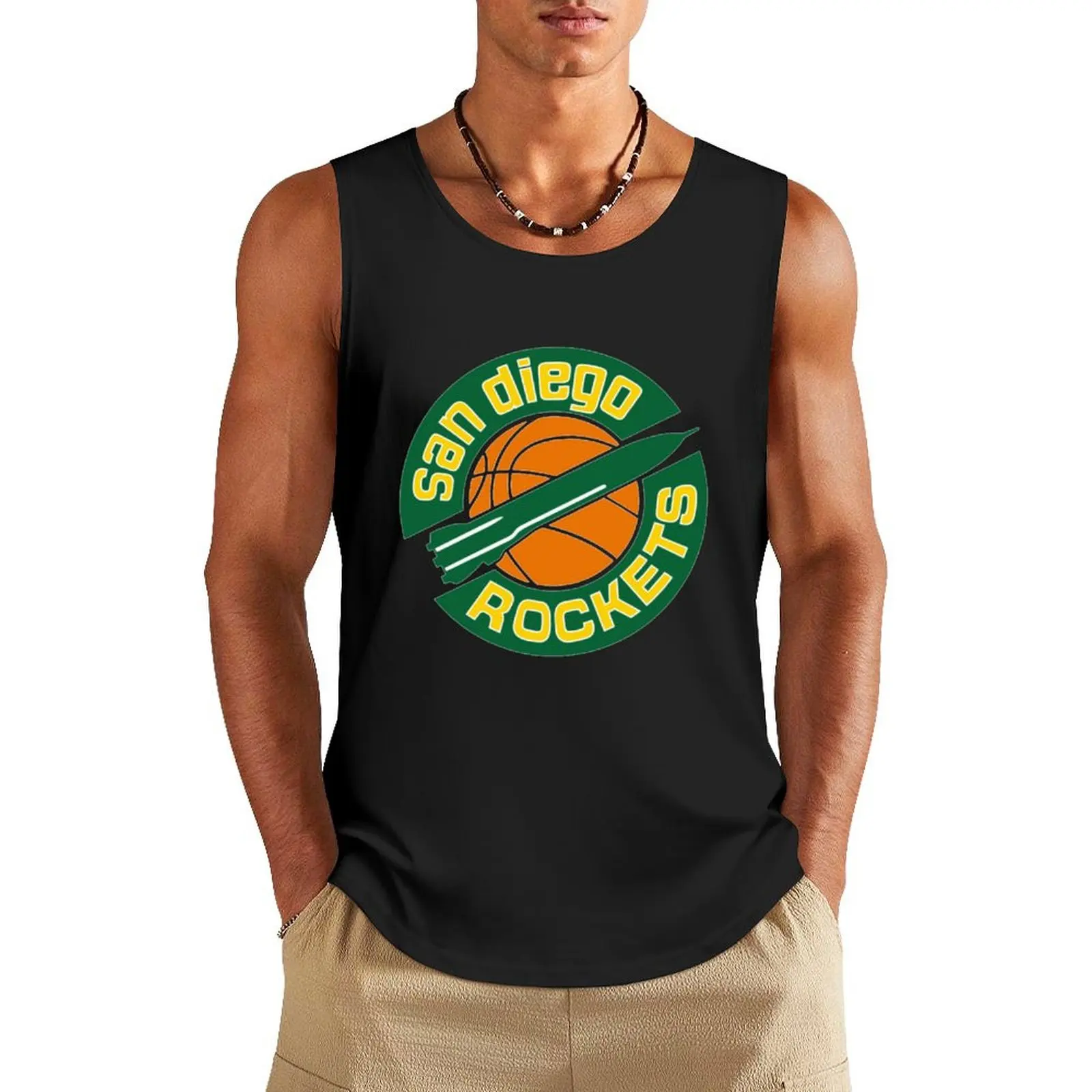 San Diego Rockets Vintage Basketball Vintage Logo Tank Top gym accessories men Men's sleeveless gym shirts sleeveless jackets
San Diego Rockets Vintage Basketball Vintage Logo Tank Top gym accessories men Men's sleeveless gym shirts sleeveless jackets
