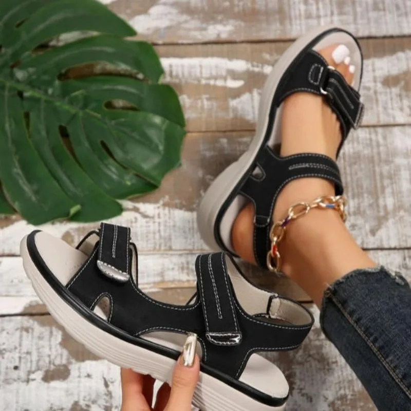 Summer Wedge Sandals for Women 2026 New Fashion Non Slip Beach Shoes Woman Lightweight Casual Platform Plus Size Sandals Women
Summer Wedge Sandals for Women 2026 New Fashion Non Slip Beach Shoes Woman Lightweight Casual Platform Plus Size Sandals Women