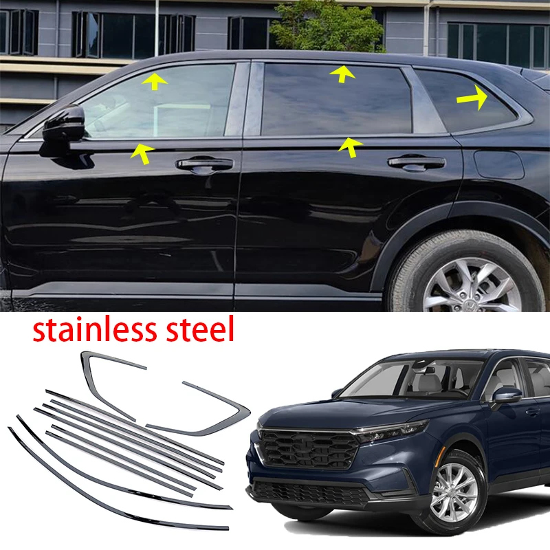 Car Accessories 2023 For Honda CRV CR-V 2023+ Stainless steel black Car Window Molding Strip pillar side Cover Trim
Car Accessories 2023 For Honda CRV CR-V 2023+ Stainless steel black Car Window Molding Strip pillar side Cover Trim