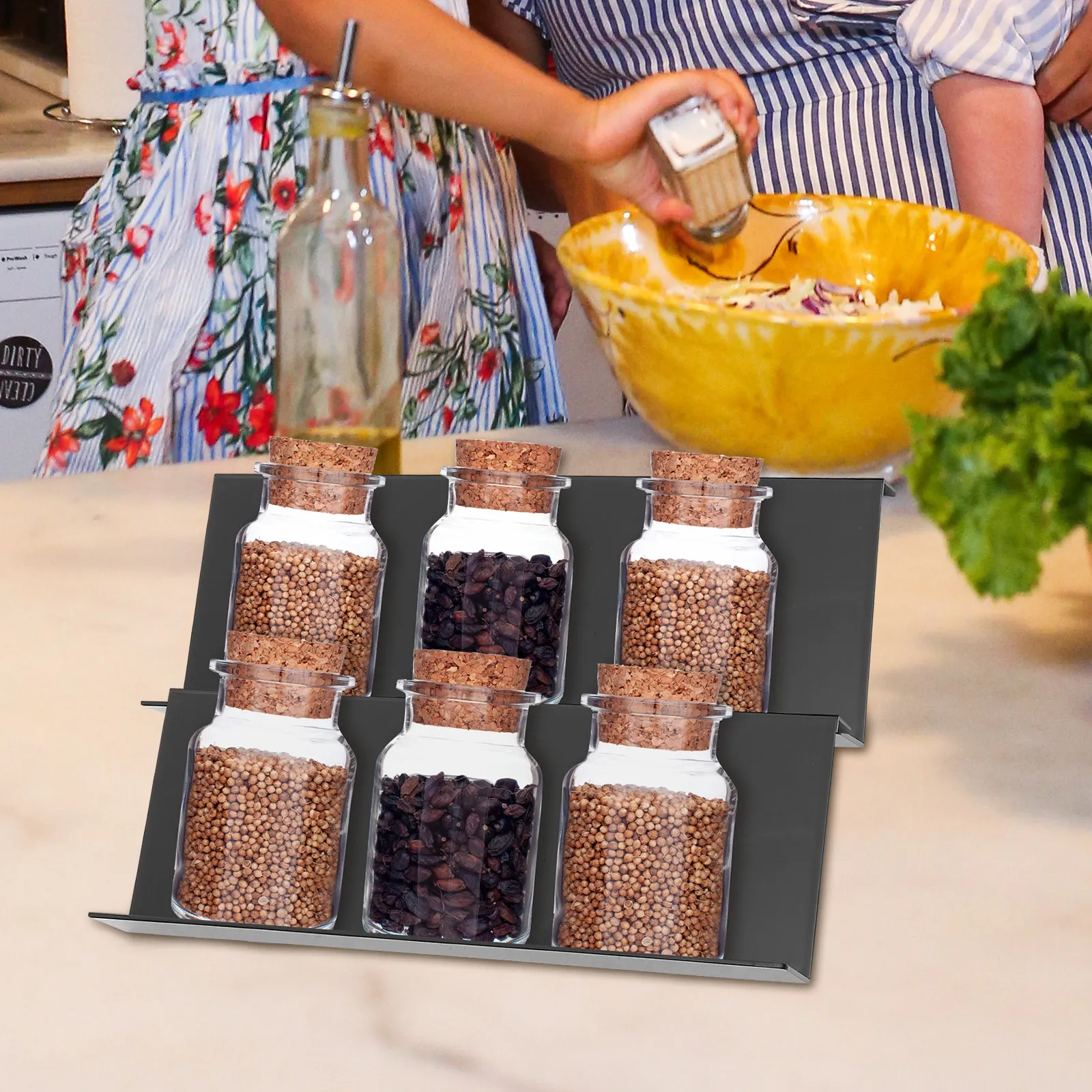 3Pcs Kitchen Seasoning Organizer Stackable Ladder Style Stable Spice Rack for Drawer Household Storage Spice Rack
3Pcs Kitchen Seasoning Organizer Stackable Ladder Style Stable Spice Rack for Drawer Household Storage Spice Rack