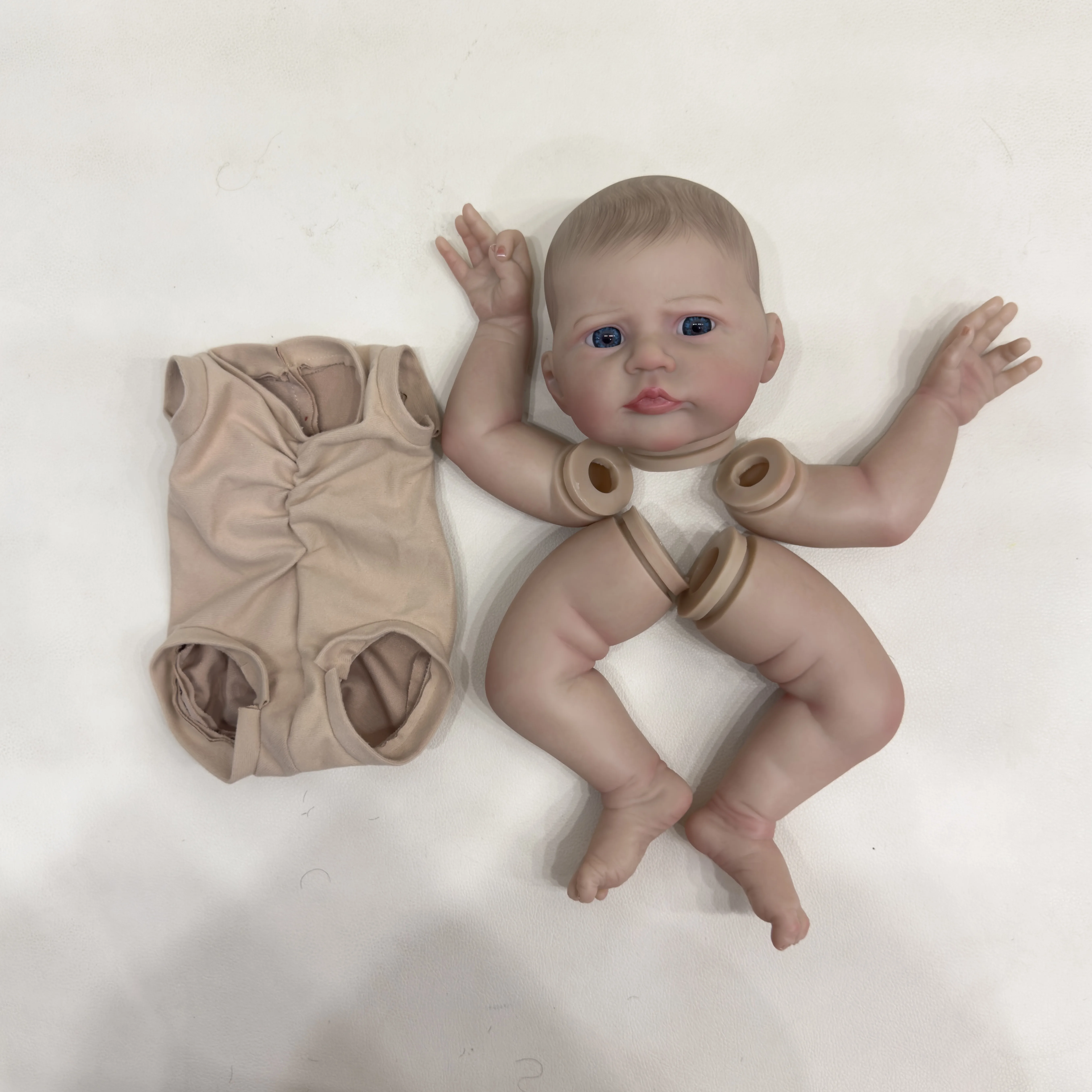 NPK 19inch Lifelike Reborn Doll Kit Heron Painted Unfinished Doll Parts with Hand Rooted Hair Dark Skin for Collectors
NPK 19inch Lifelike Reborn Doll Kit Heron Painted Unfinished Doll Parts with Hand Rooted Hair Dark Skin for Collectors