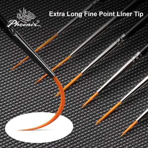 1/2/3/5 szt. Pędzle Rigger Artystyczne Bardzo Długie Pędzle z Cienką Końcówką do Linerów i Detali Modele Skala Paznokcie Akryl Olej Akwarela