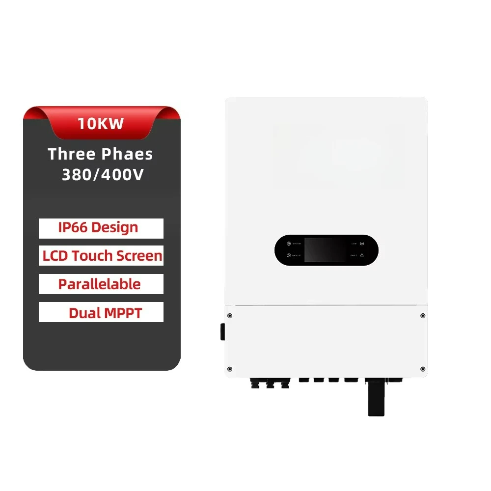 10KW Hybrid Solar Inverter 3-Phase Output 380V 400 Pure Sine Wave Inverter 48v Battery System IP65 Protection Hybrid Solar
10KW Hybrid Solar Inverter 3-Phase Output 380V 400 Pure Sine Wave Inverter 48v Battery System IP65 Protection Hybrid Solar