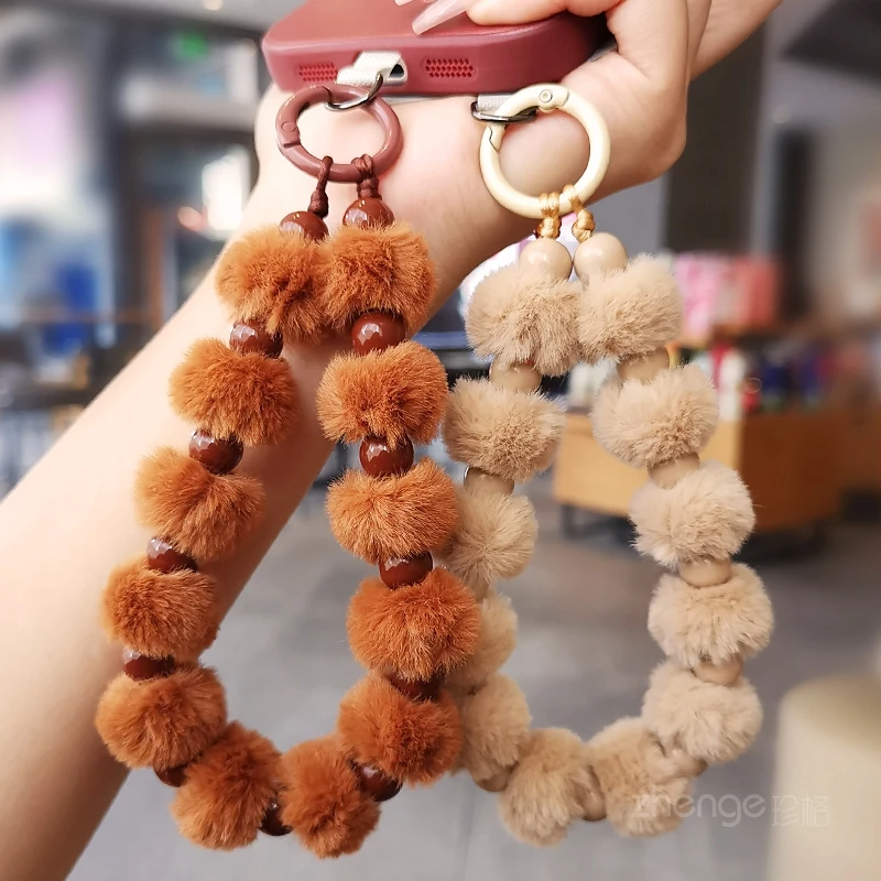Mobile Phone Chain Bead Wool Ball Pendant, Women's Wrist Rope Short, Outdoor Anti Drop Mobile Phone Hanging Rope New Product
Mobile Phone Chain Bead Wool Ball Pendant, Women's Wrist Rope Short, Outdoor Anti Drop Mobile Phone Hanging Rope New Product