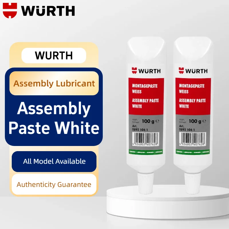 Original Wurth Assembly Paste White 100g Solid Lubricant Anti Seize Mounting Grease for Bearing Gear Guide Rail
Original Wurth Assembly Paste White 100g Solid Lubricant Anti Seize Mounting Grease for Bearing Gear Guide Rail