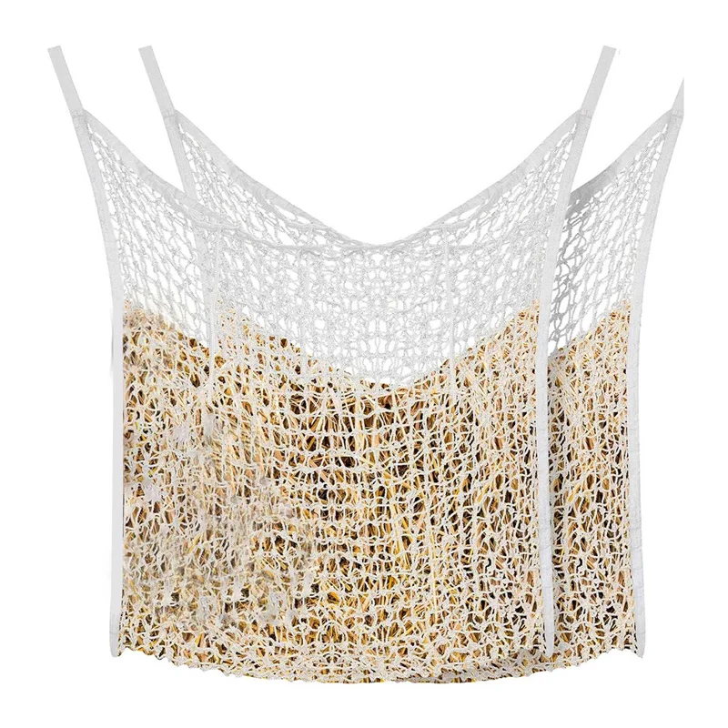 B28C-2 Pcs Slow Feed Hay Net Hay Feeder Hay Bags For Horses Goat Stall Trailer Horse Feeding Supplies (White,35 X 31 Inch) Durab
B28C-2 Pcs Slow Feed Hay Net Hay Feeder Hay Bags For Horses Goat Stall Trailer Horse Feeding Supplies (White,35 X 31 Inch) Durab
