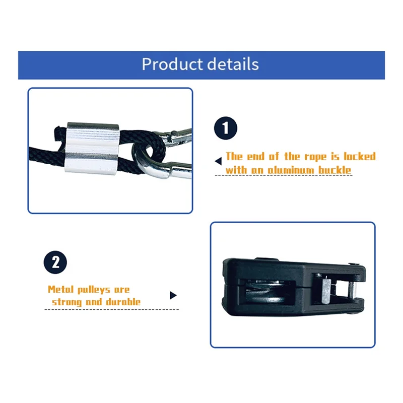 A63K-4 PCS Pulley Rope Pulley Lift Tent Clip Carabiner Canoe Bow Tail Rope Camping Tent Tensioner Camping Supplies
A63K-4 PCS Pulley Rope Pulley Lift Tent Clip Carabiner Canoe Bow Tail Rope Camping Tent Tensioner Camping Supplies