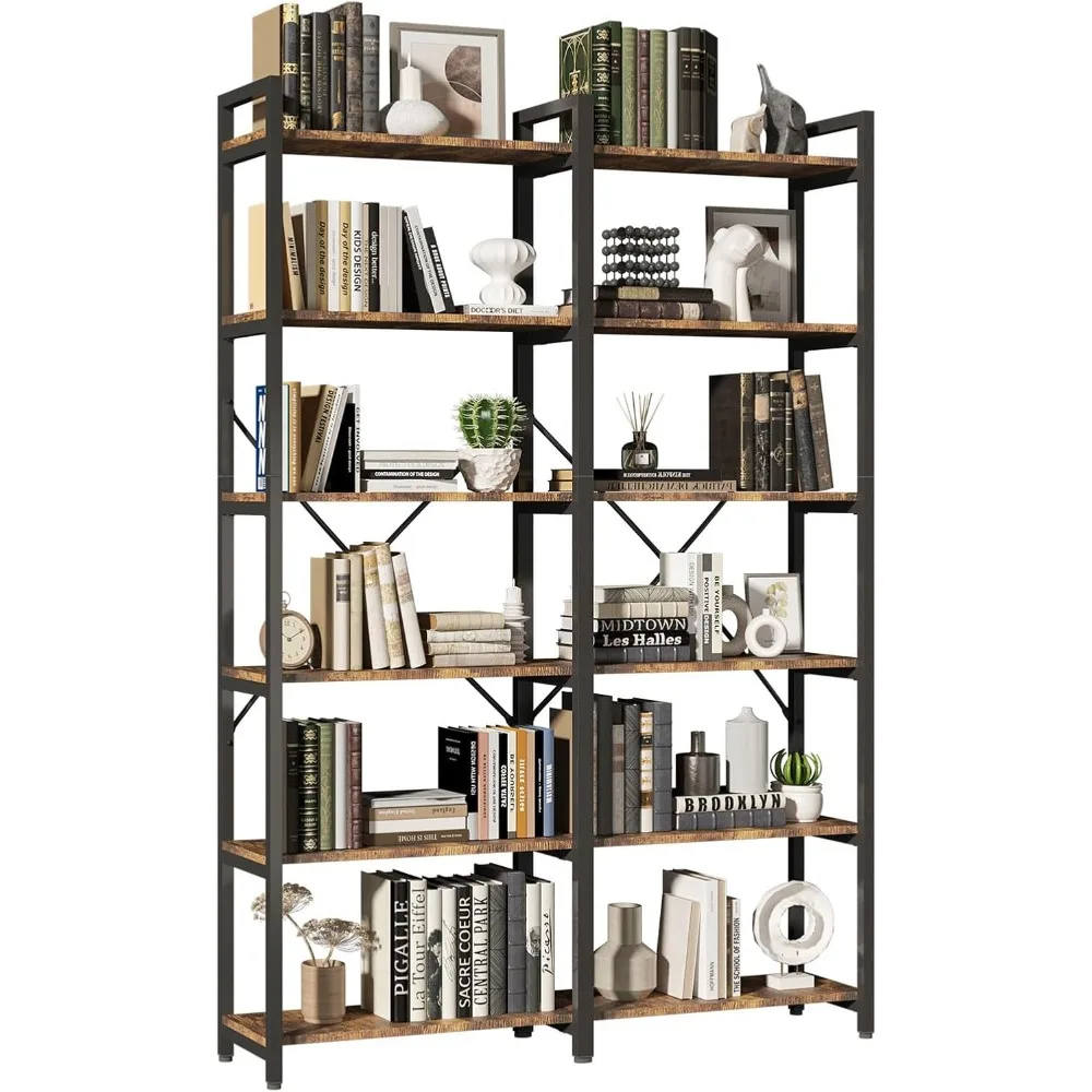 Bookshelf 6 Tier, 71.5'' Industrial Wood Bookshelves, Book Shelf with 12 Open Display Shelves & Metal Frame, Tall Bookcase for
Bookshelf 6 Tier, 71.5'' Industrial Wood Bookshelves, Book Shelf with 12 Open Display Shelves & Metal Frame, Tall Bookcase for