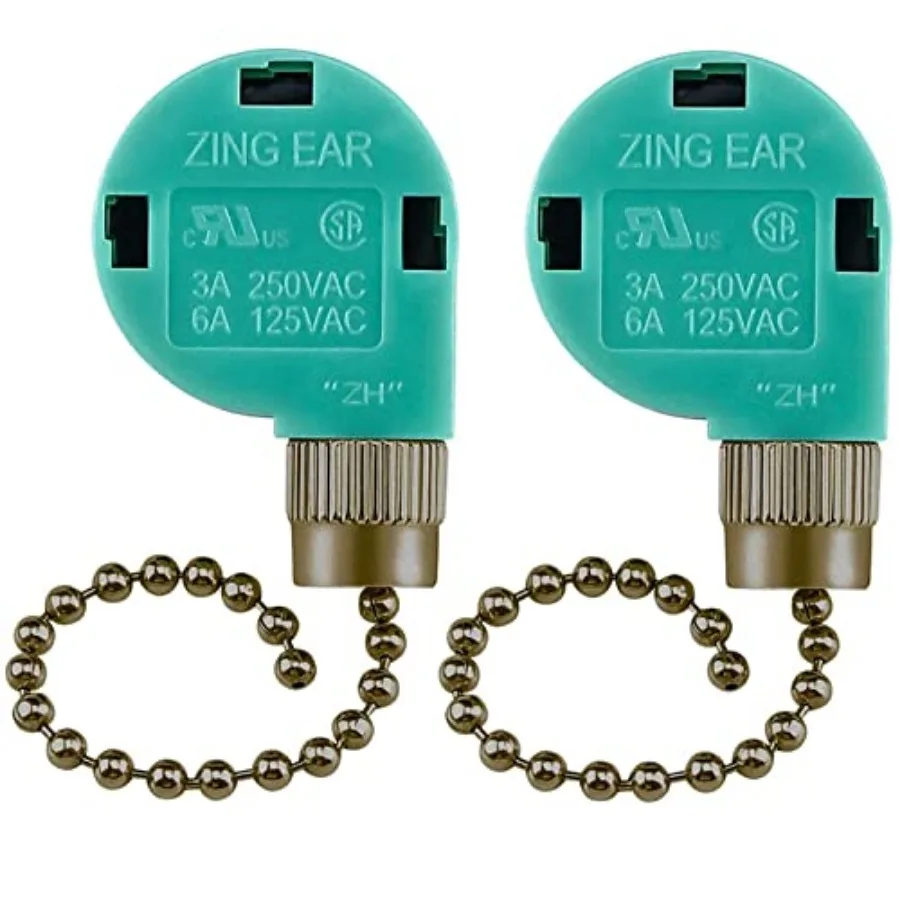 2Pack Ceiling Fan Pull Chain Switch, Universal Zipper Cord 3 Speed Control 4 Wire ZE 268S6 Replacement Accessories Compatible w
2Pack Ceiling Fan Pull Chain Switch, Universal Zipper Cord 3 Speed Control 4 Wire ZE 268S6 Replacement Accessories Compatible w