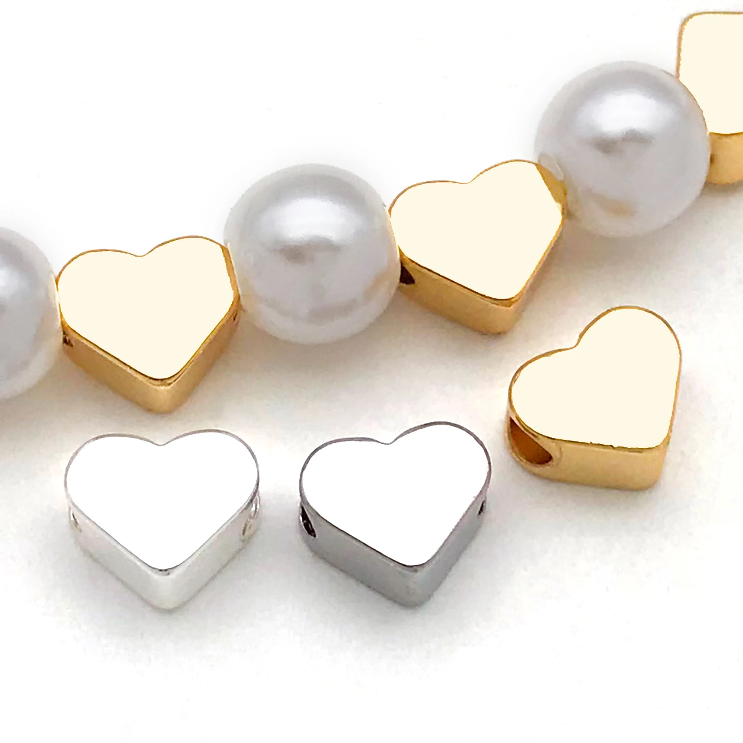 10pcs 18K Real Gold Plated Brass Beads, Heart Spacer Beads Separators For DIY Bracelet Necklace Jewelry Making Accessories
10pcs 18K Real Gold Plated Brass Beads, Heart Spacer Beads Separators For DIY Bracelet Necklace Jewelry Making Accessories