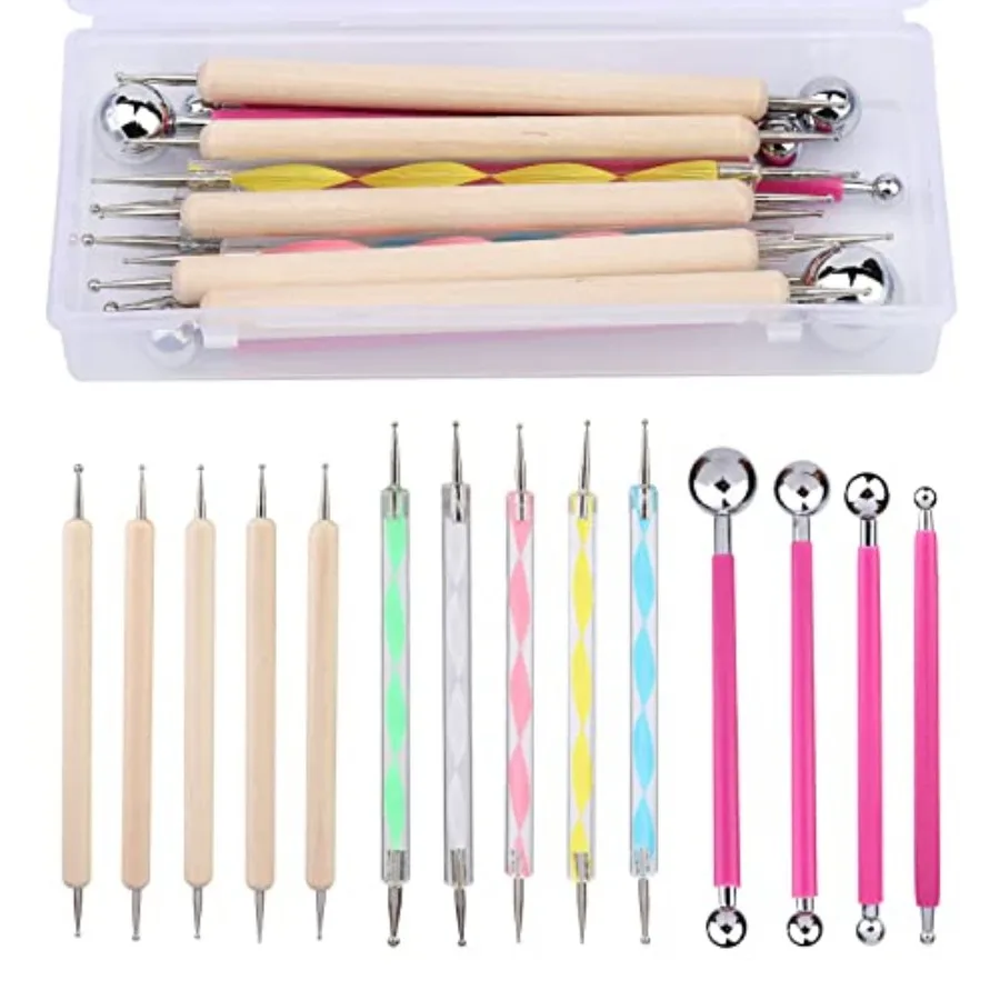 4 PCS Dotting Tools Ball Stylus wit Box, Dotting Tools t Rock Painting, Ball End Dot , Eossing Tools, Py Clay Moing Eossing Nai
4 PCS Dotting Tools Ball Stylus wit Box, Dotting Tools t Rock Painting, Ball End Dot , Eossing Tools, Py Clay Moing Eossing Nai