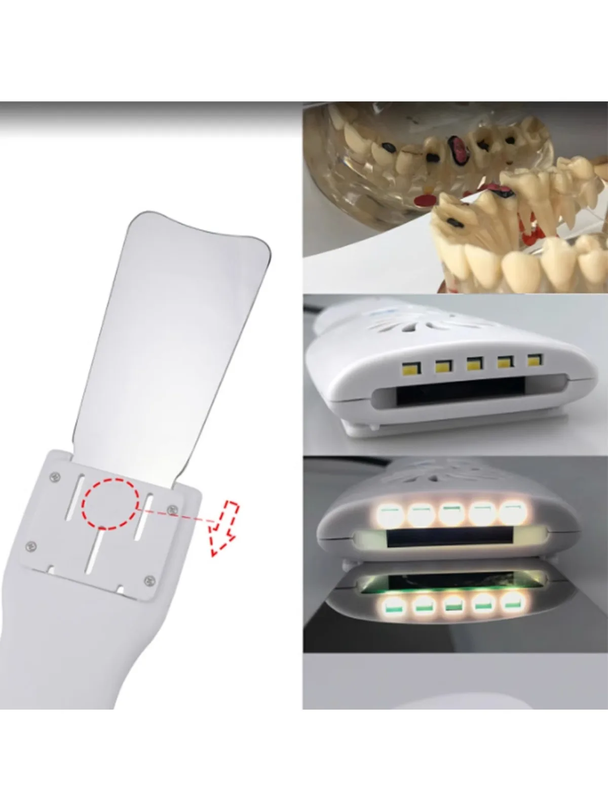 Orthodontic Reflector, with Light Blowing and Anti-fog, Stainless Steel Reflector, Intraoral Photography Endoscope
Orthodontic Reflector, with Light Blowing and Anti-fog, Stainless Steel Reflector, Intraoral Photography Endoscope