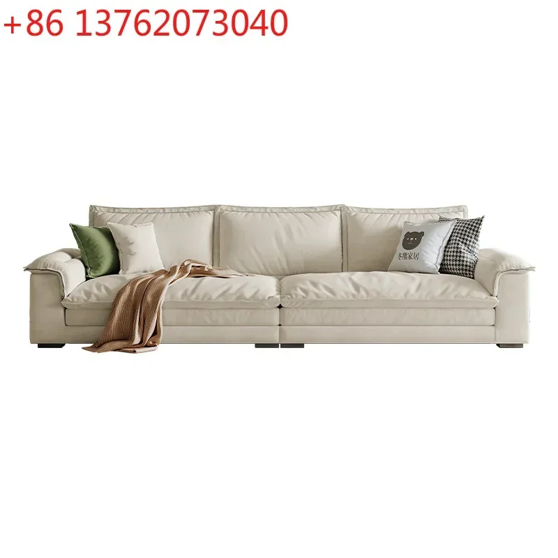 New modern minimalist sofa cream cloth sofa living room anti-cat scratch sailboat fabric sofa
New modern minimalist sofa cream cloth sofa living room anti-cat scratch sailboat fabric sofa