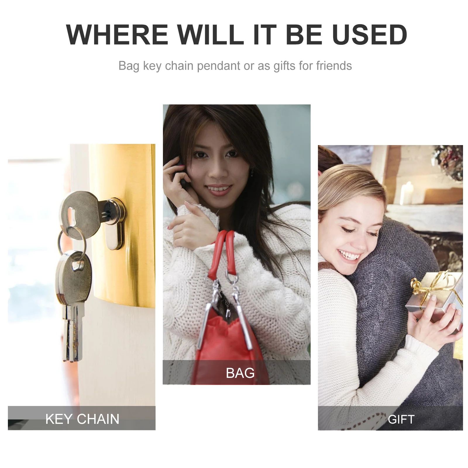 2Pcs Elk Keychain Christmas Theme Decorative Pendant for Backpack Handbag Wallet Key Ring Holder Women Girls Accessory Colorful
2Pcs Elk Keychain Christmas Theme Decorative Pendant for Backpack Handbag Wallet Key Ring Holder Women Girls Accessory Colorful