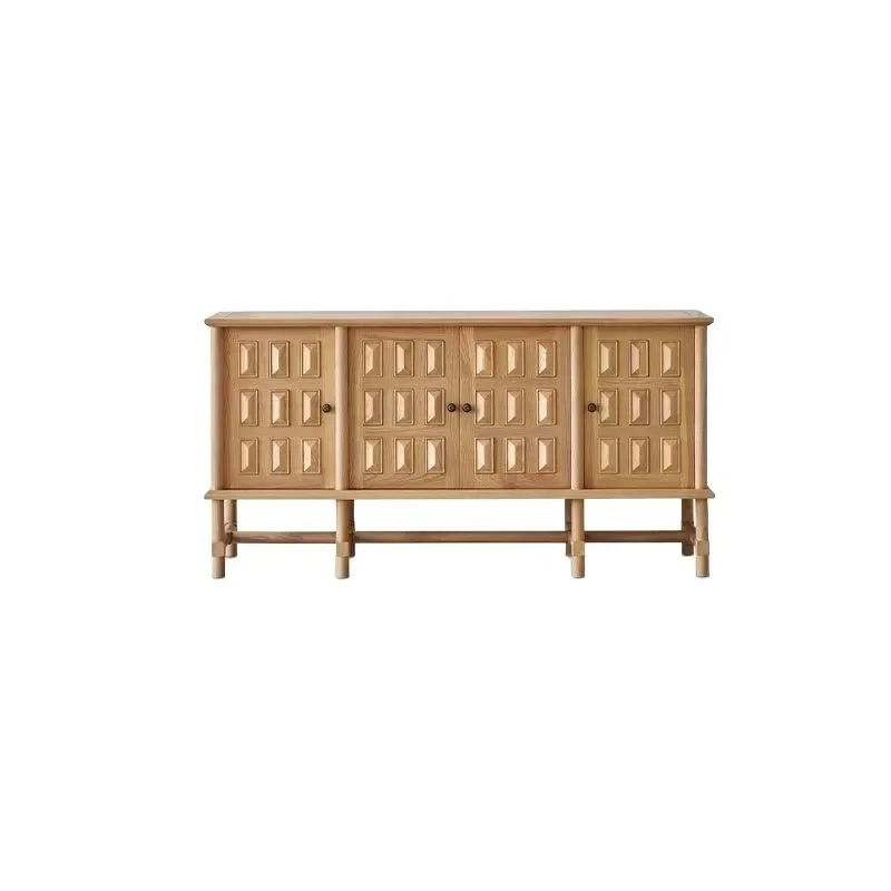 Khaki side cabinet French retro log style living room storage cabinet household entrance solid wood side cabinet
Khaki side cabinet French retro log style living room storage cabinet household entrance solid wood side cabinet