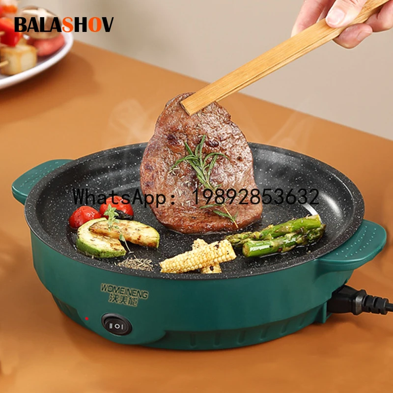 Electric MultiCooker Electric Frying Pan 220V Househould Barbecue Fried Steak Fish Omelette Frying Pan Non-stick Cooking Machine
Electric MultiCooker Electric Frying Pan 220V Househould Barbecue Fried Steak Fish Omelette Frying Pan Non-stick Cooking Machine