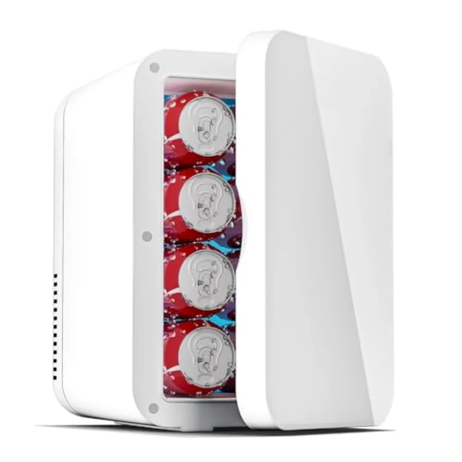 Mini Fridge for Bedroom: 8L/8-can portable fridge for car, office, dorm; quiet cooler warmer for food, drinks, makeup, skincare
Mini Fridge for Bedroom: 8L/8-can portable fridge for car, office, dorm; quiet cooler warmer for food, drinks, makeup, skincare