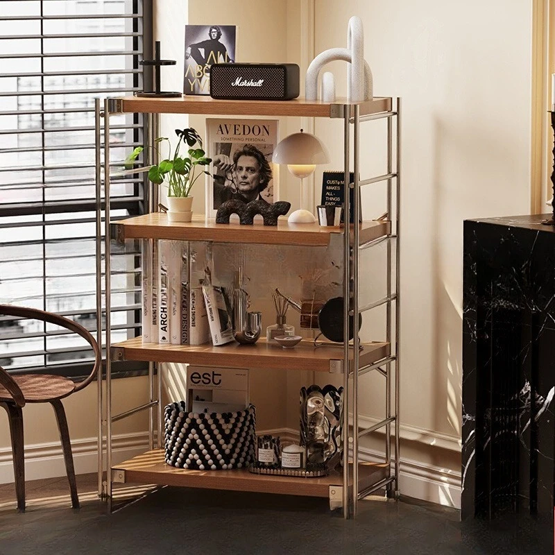 Japanese-style shelf floor-to-ceiling multi-layer living room balcony simple medieval storage shelf bookshelf kitchen
Japanese-style shelf floor-to-ceiling multi-layer living room balcony simple medieval storage shelf bookshelf kitchen