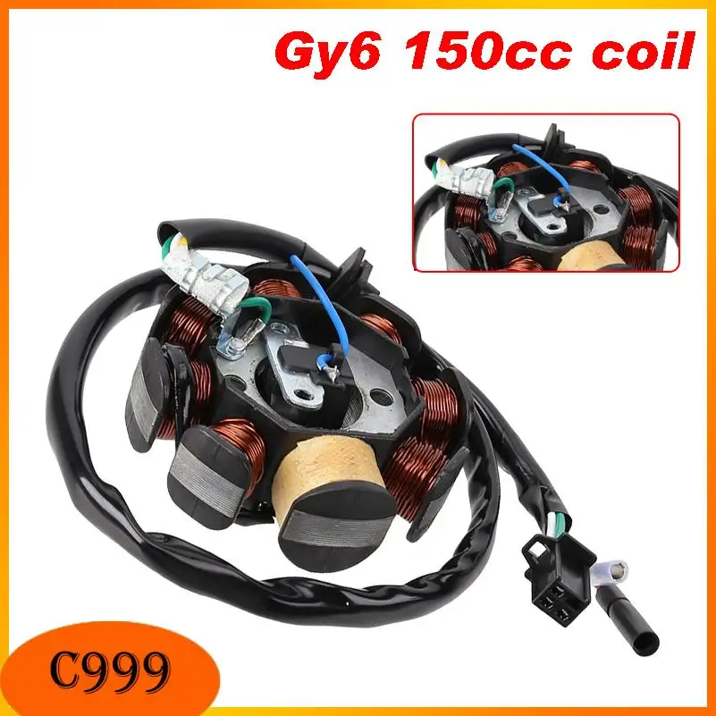 8 Coils Motorcycle Stator Ignition Coil Magneto For GY6 49cc 50cc 110cc 125cc 150cc 139QMB 147QMD 152QMI 157QMJ Scooter Moped
8 Coils Motorcycle Stator Ignition Coil Magneto For GY6 49cc 50cc 110cc 125cc 150cc 139QMB 147QMD 152QMI 157QMJ Scooter Moped