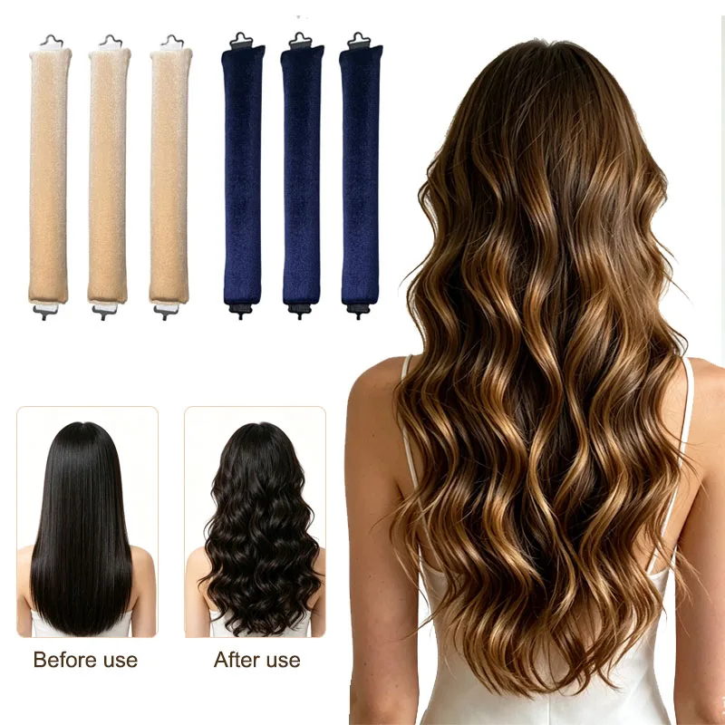 New Heatless Hair Curler Satin Curling Rod Headband No Heat Hair Rollers Lazy Sleeping Flexi Rods Styling Tools ZXFAJ01
New Heatless Hair Curler Satin Curling Rod Headband No Heat Hair Rollers Lazy Sleeping Flexi Rods Styling Tools ZXFAJ01