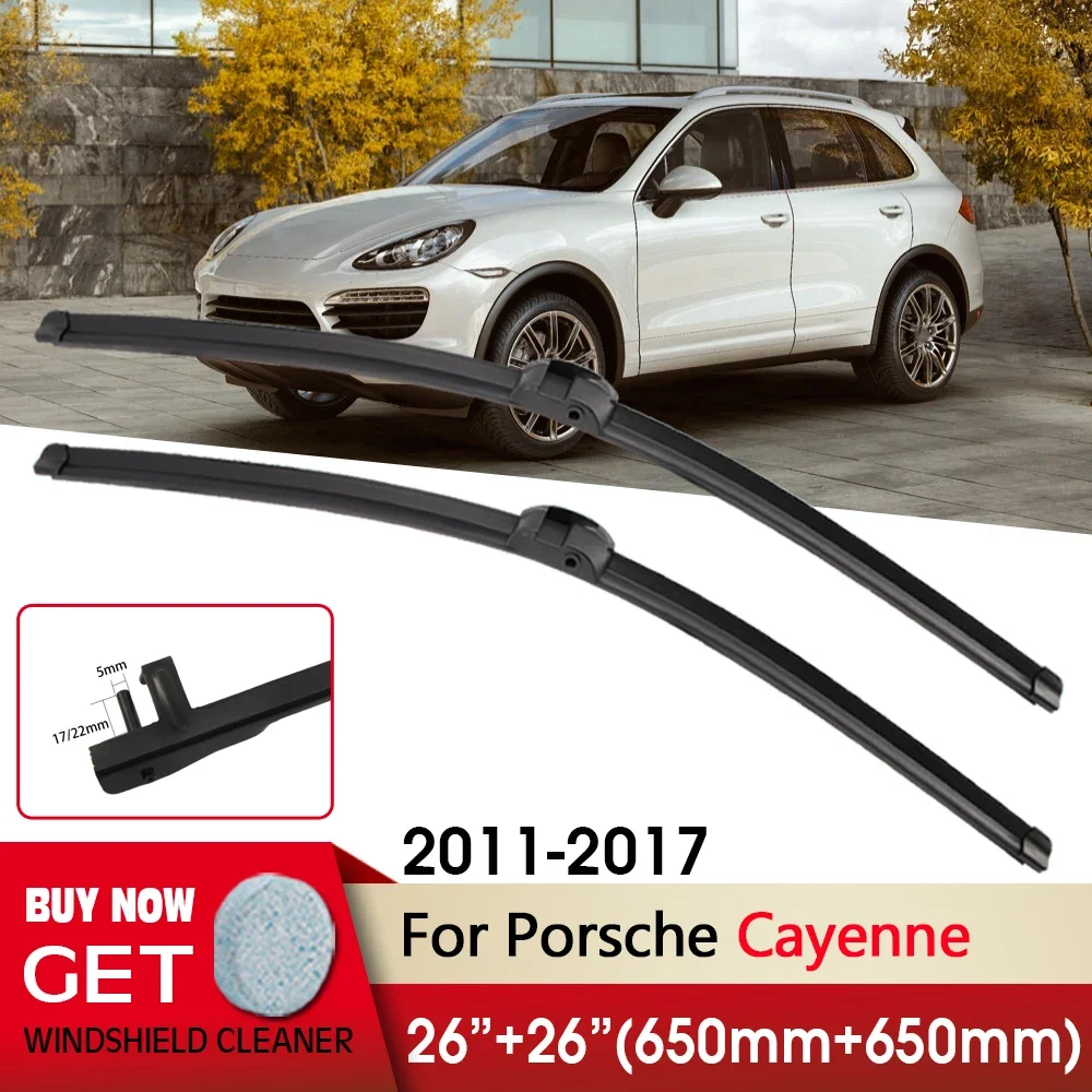 Car Wiper RHD & LHD Front Wiper Blades 26"+26" For Porsche Cayenne 2011-2017 Fit Side Pin Windscreen Wipers Auto Accessories
Car Wiper RHD & LHD Front Wiper Blades 26"+26" For Porsche Cayenne 2011-2017 Fit Side Pin Windscreen Wipers Auto Accessories