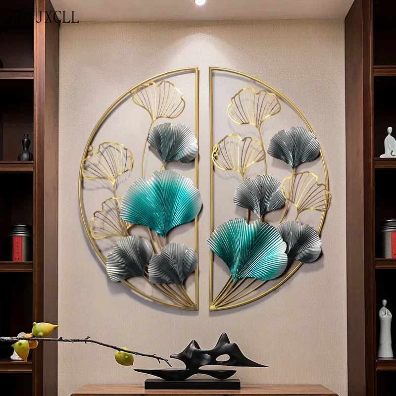 Ginkgo Leaf wall decors Living Room Three-dimensional Luxury round Wall Pendant Atmosphere Iron Art Wall Hanging
Ginkgo Leaf wall decors Living Room Three-dimensional Luxury round Wall Pendant Atmosphere Iron Art Wall Hanging
