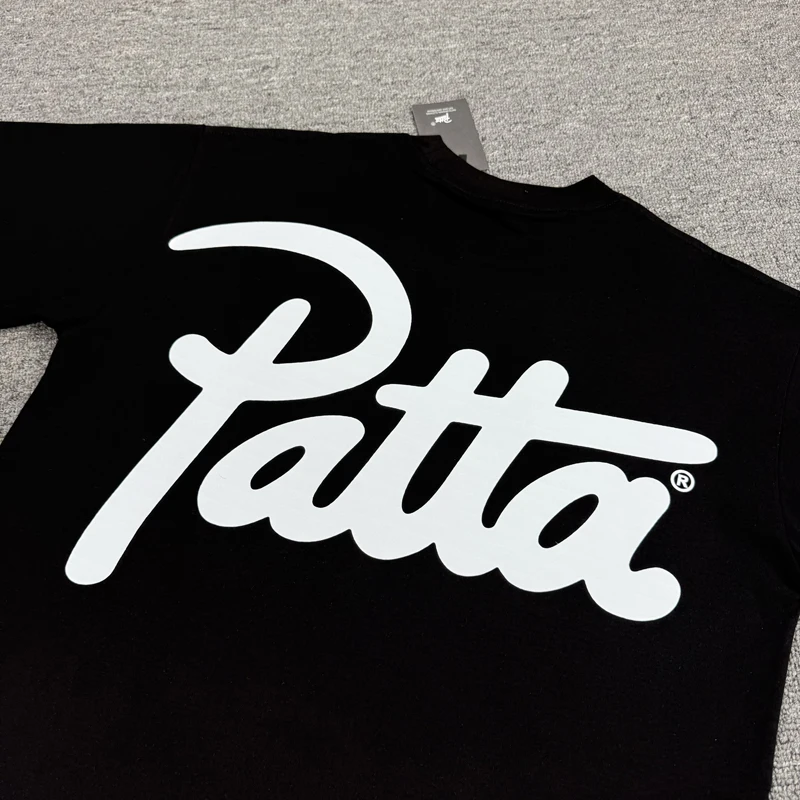 PATTA T-shirts Classic Letter Print Summer Cotton Breathable Men Women Daily Casual Patta Top Tee Short Sleeve
PATTA T-shirts Classic Letter Print Summer Cotton Breathable Men Women Daily Casual Patta Top Tee Short Sleeve