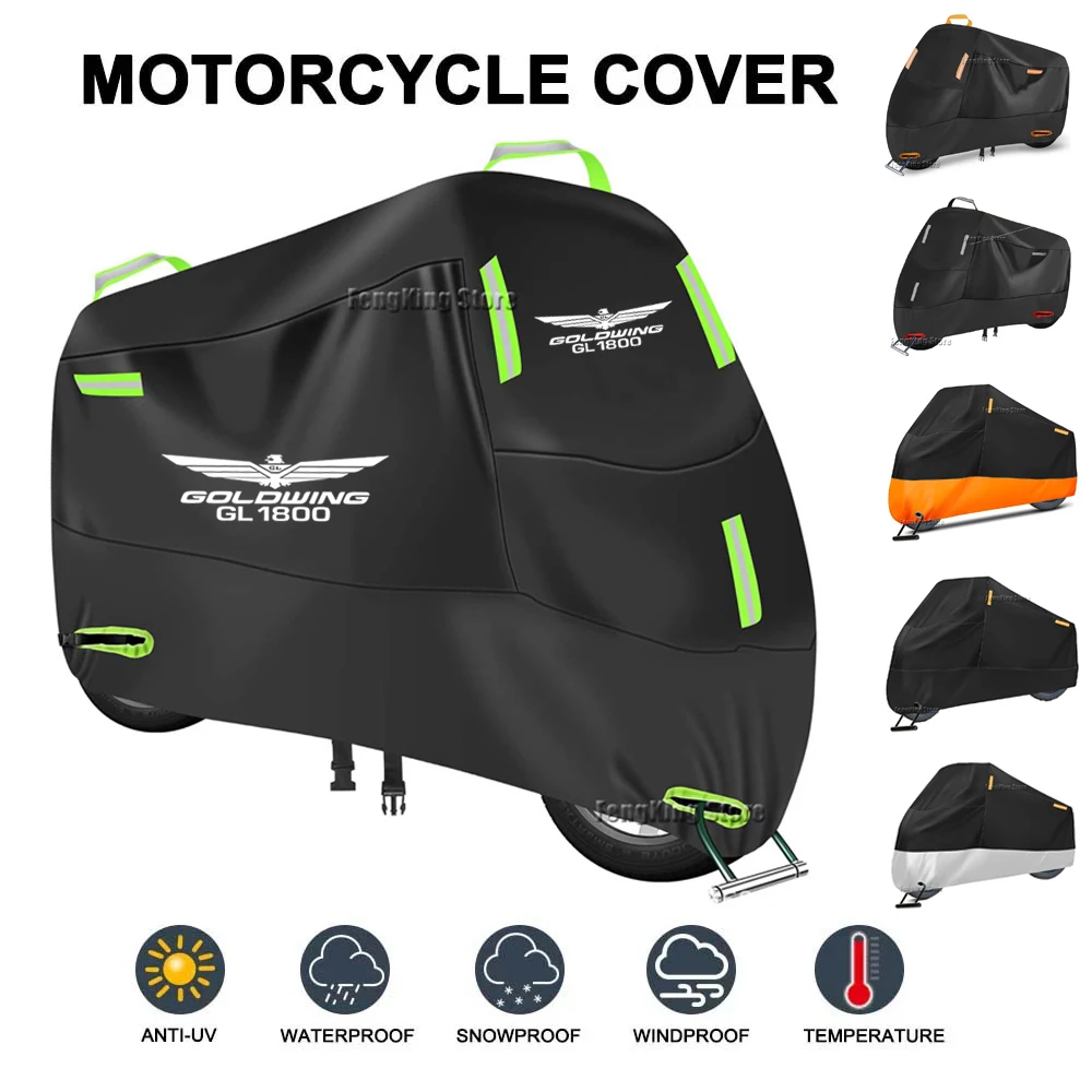 Motorcycle Cover 300D Oxford Waterproof Outdoor Indoor Protective Dust UV Protection for Gold Wing 1800 GL1800 GL 1800
Motorcycle Cover 300D Oxford Waterproof Outdoor Indoor Protective Dust UV Protection for Gold Wing 1800 GL1800 GL 1800