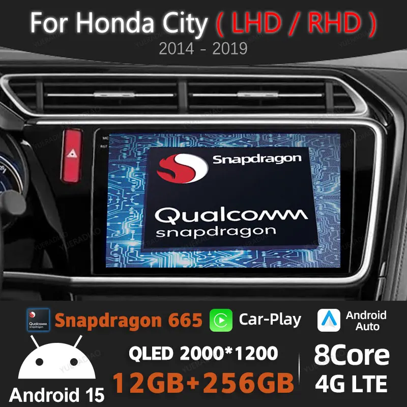 Автомобильное радио Android 15 для Honda City Grace 2014 2015 2016 2017, головное устройство, мультимедийный видеоплеер, GPS NAVI QLED 4G WIFI Qualcomm
Автомобильное радио Android 15 для Honda City Grace 2014 2015 2016 2017, головное устройство, мультимедийный видеоплеер, GPS NAVI QLED 4G WIFI Qualcomm