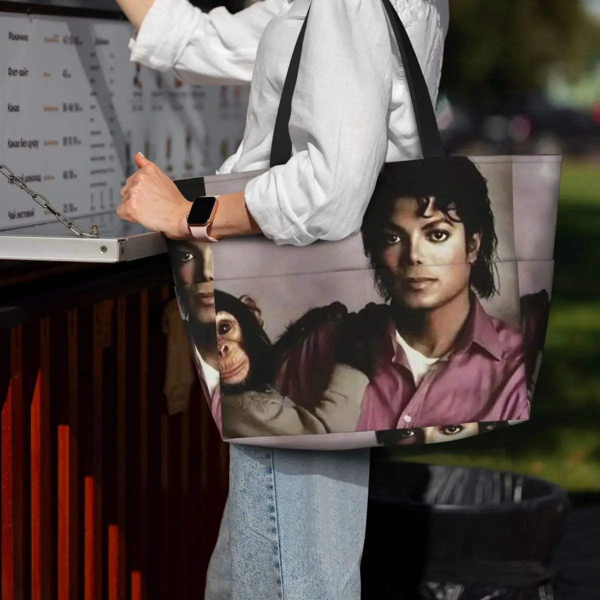 Michael Jackson Beach Tote Bag Sport Gym Yoga Duffle Large Tote Bag Women Travel Bag Fitness bag
Michael Jackson Beach Tote Bag Sport Gym Yoga Duffle Large Tote Bag Women Travel Bag Fitness bag